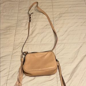 Pink cross body bag